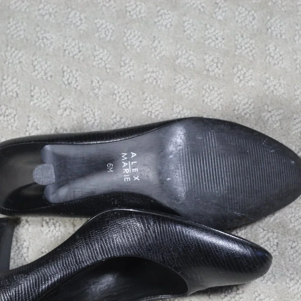 Alex Marie Size 6 Black Embossed 3